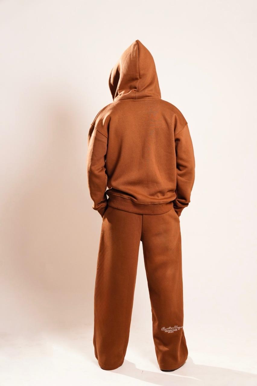 BUNKERVOGUE- BROWN TRACK PANTS